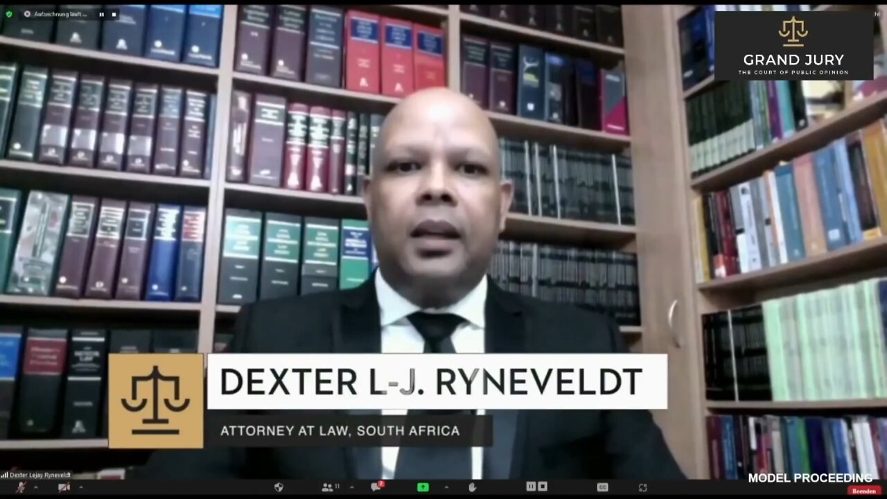 Grand Jury - 05/02/2022 - Jour 1 - Déclaration d'ouverture de Dexter L-J. Ryneveldt, avocat, Afrique du Sud