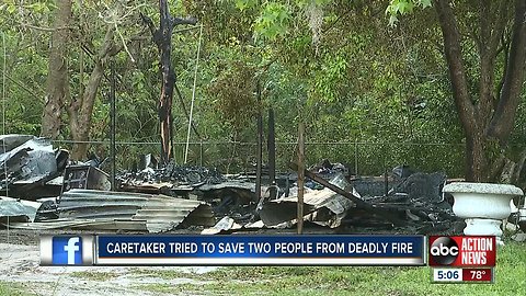 Deputies: Elderly man, woman killed in mobile home fire in Polk Co., death investigation underway