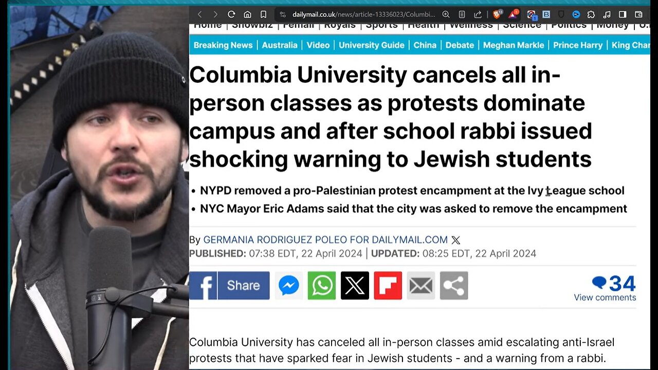 Jewish Students ATTACKED; Pro Hamas Mob Takes Over Columbia, this isnt about Israel - (full segment)