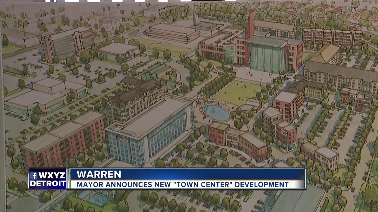 Mayor announces new 'town center' development in Warren