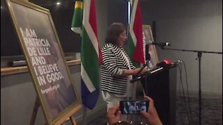 SOUTH AFRICA - Cape Town - Patricia De Lille announces that she will be starting a new political party (cell phone images and videos) (Sfc)