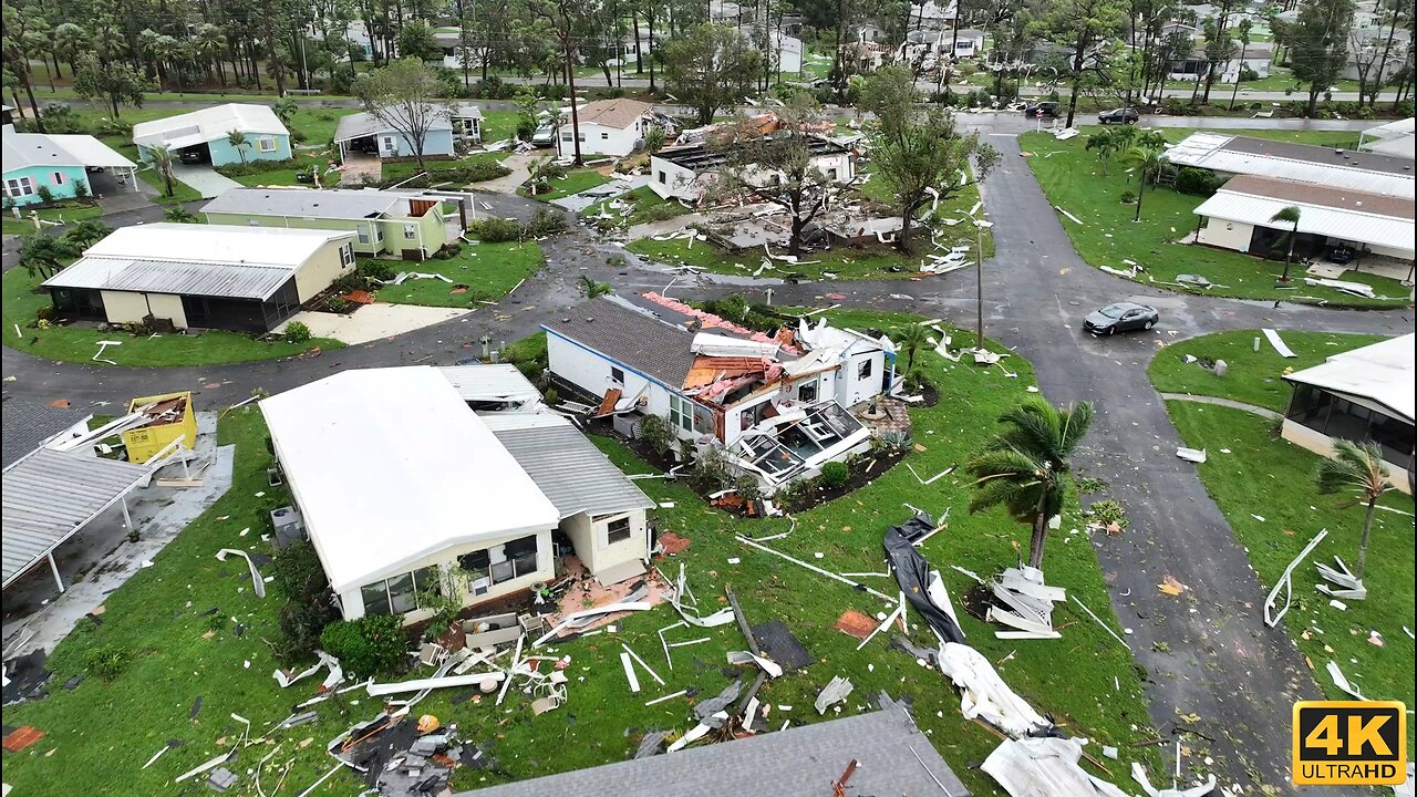 Hurricane Milton North Fort Myers, Florida Tornado aftermath Live Now October 9, 2024