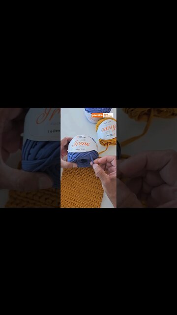 Ponto correto com fio de malha #textilpiratininga #artesanato #feitocomtextilpiratininga #croche