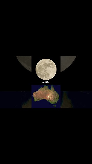 Australia wider than the moon
