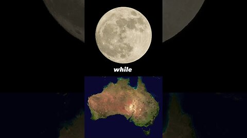 Australia wider than the moon