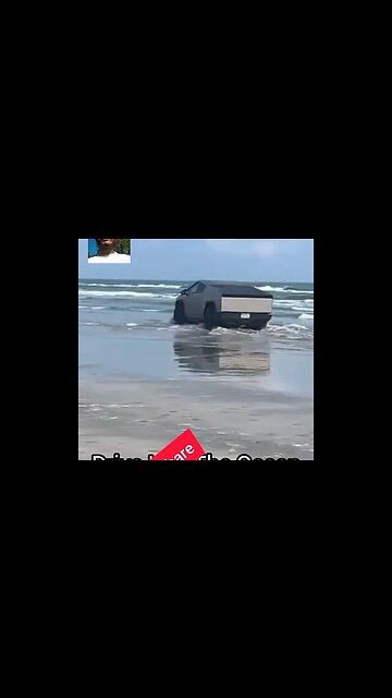 Crazy #$@!!#* #Cybertruck Drive Into The Ocean #AeroArduino