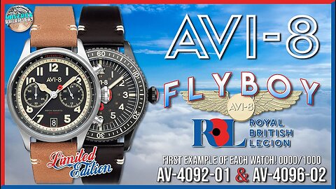 Double Review! | AVI-8 British Royal Legion Limited Edition AV-4092-01 & AV-4096-02 Unbox & Review