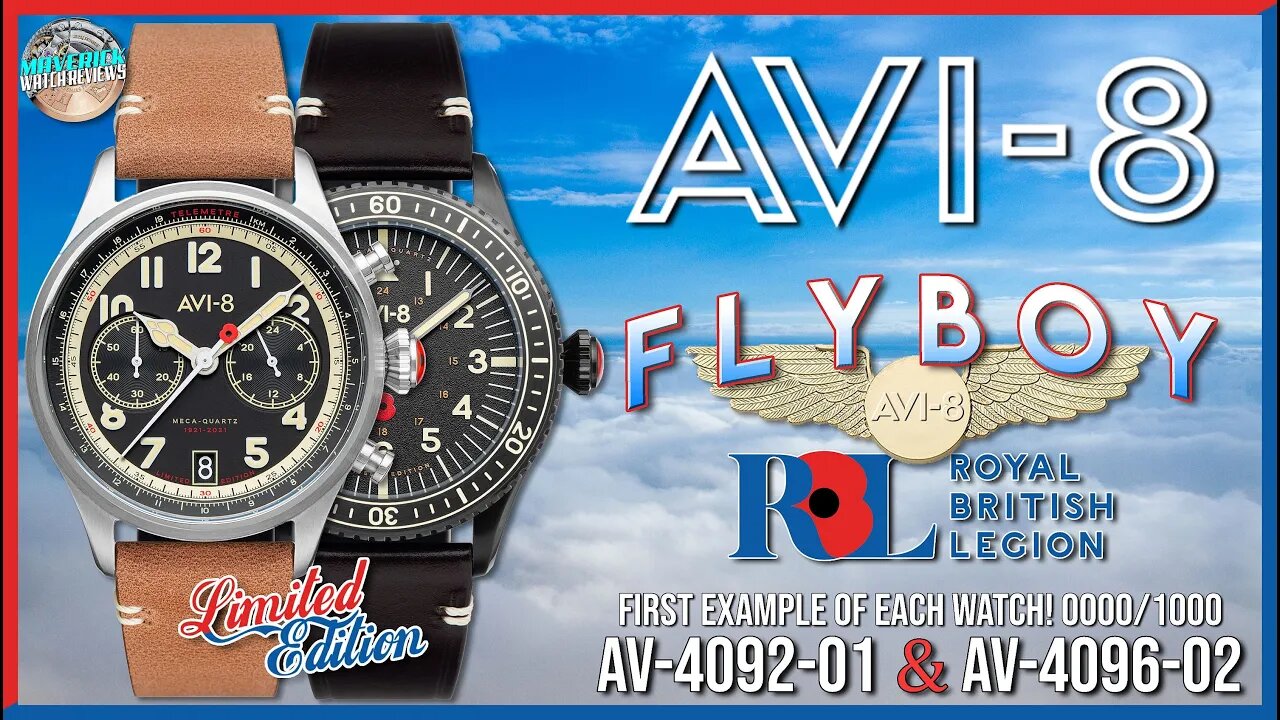 Double Review! | AVI-8 British Royal Legion Limited Edition AV-4092-01 & AV-4096-02 Unbox & Review