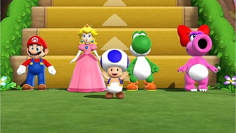 Mario Party 9 Step It Up - Mario vs Peach vs Yoshi vs Birdo