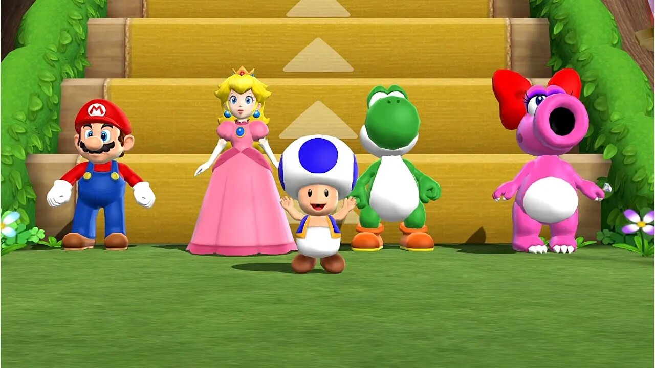 Mario Party 9 Step It Up - Mario vs Peach vs Yoshi vs Birdo