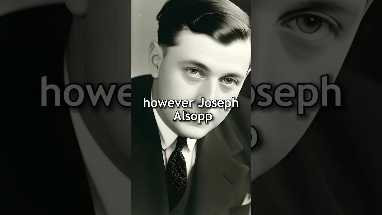 Today I Learned Joseph Alsop Stood Firm Amid USSR Blackmail #TodayILearned