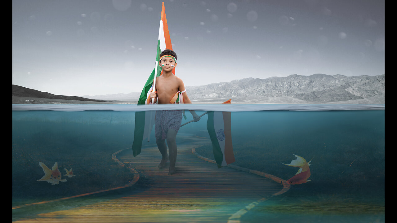 Diving into Patriotism A Photoshopped Tribute to Indian Republic Day