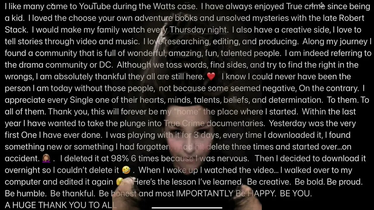 Thank you🙏 #whistledown #documentary