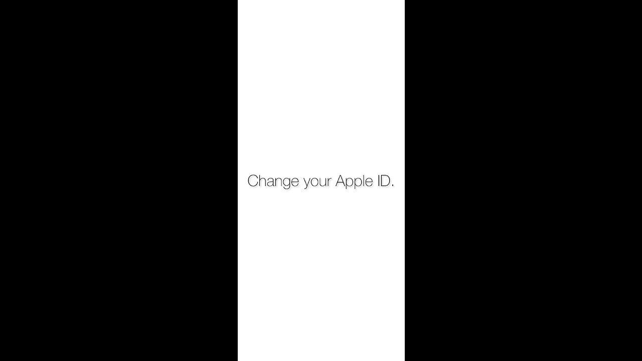 How to Change Your Apple ID