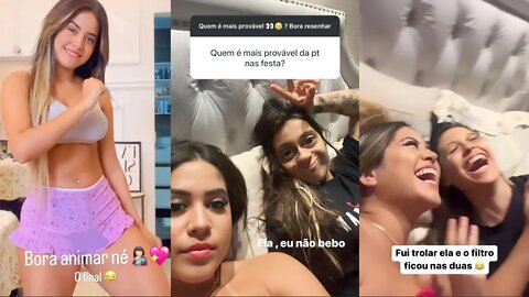 RAISSA FAZENDO A BRINCADEIRA DE"QUE É MAIS PROVÁVEL"COM LARISSA LEITE 😂😂😂