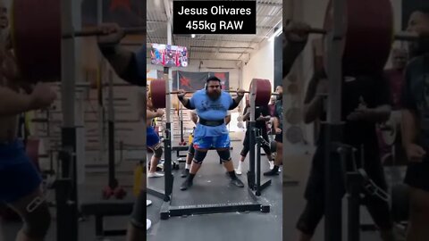 Jesus Olivares Agacha com 455kg RAW 👀 #Shorts