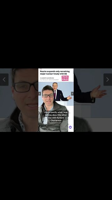 Putin Ends Nuke Treaty Cause Kamala Poked The Bear