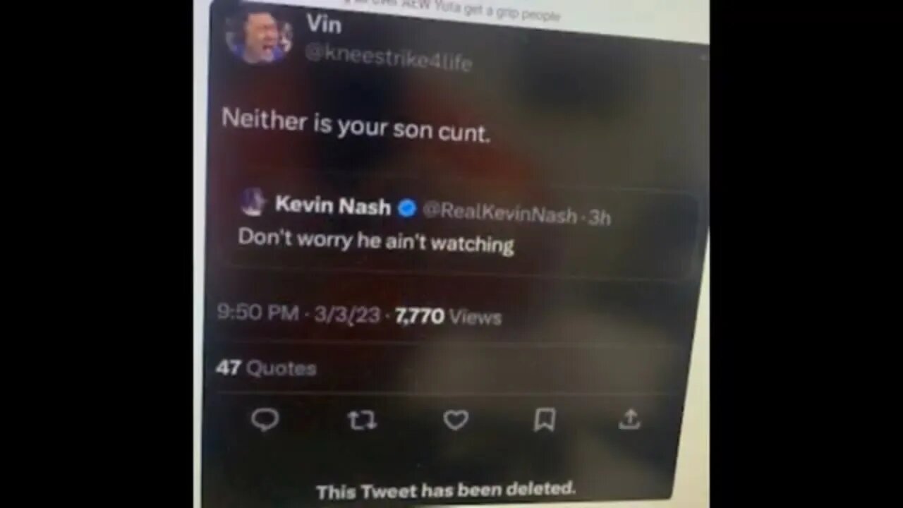 Father James Mitchell on Fans Tweet about Kevin Nash's son