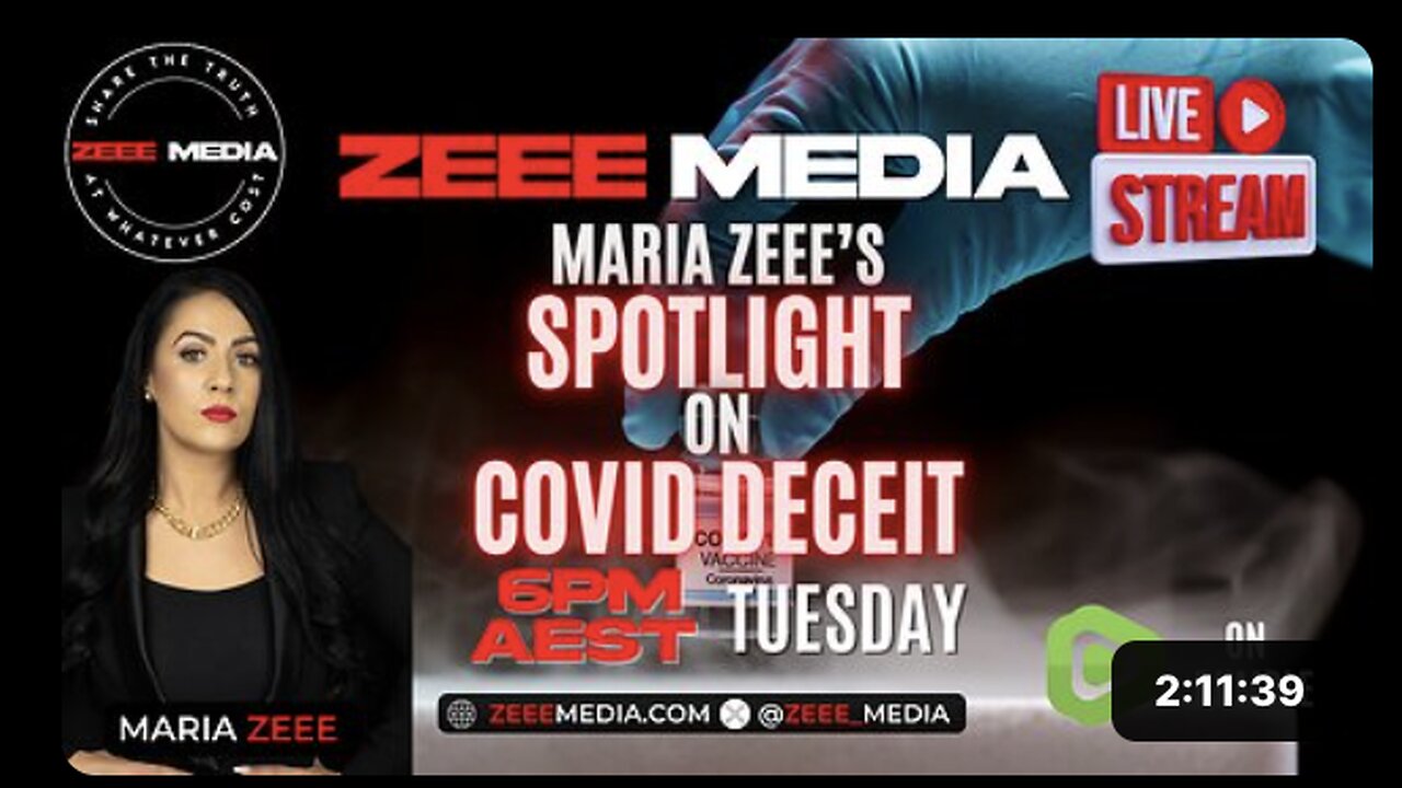 LIVE @ 6PM: Maria Zeee's Spotlight on COVID Deceit