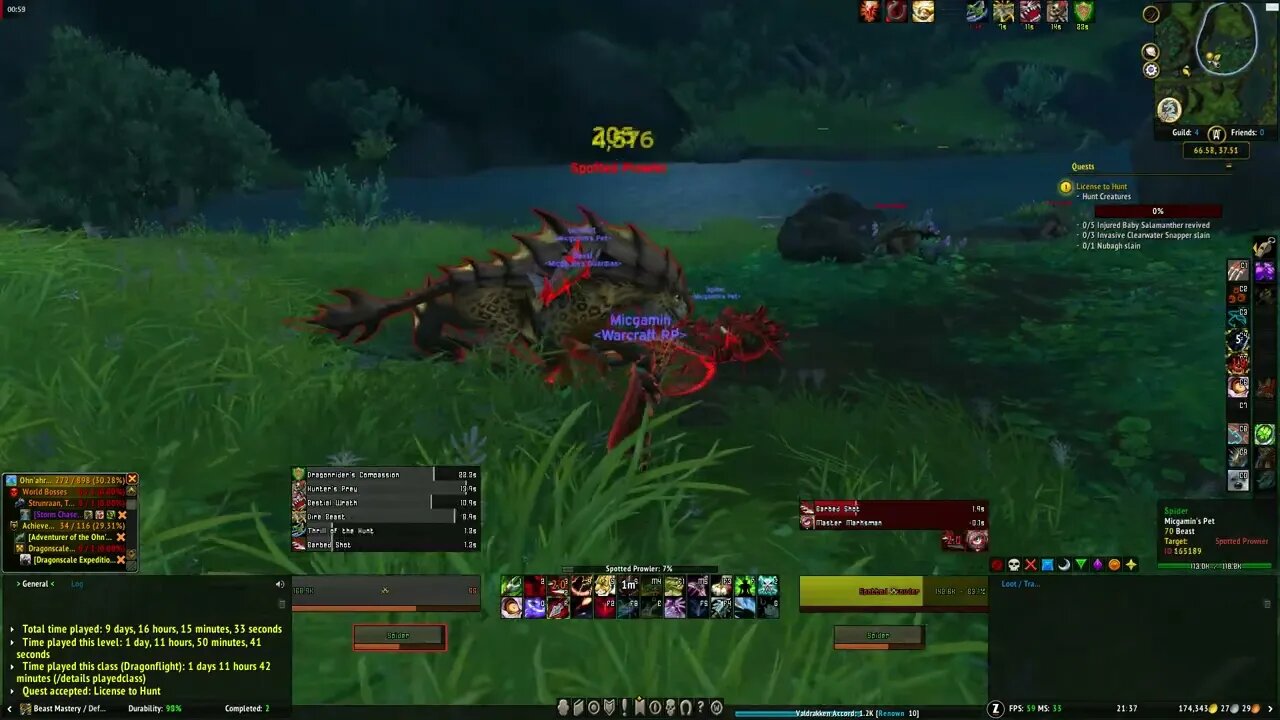 World of Warcraft Dragonflight License to Hunt