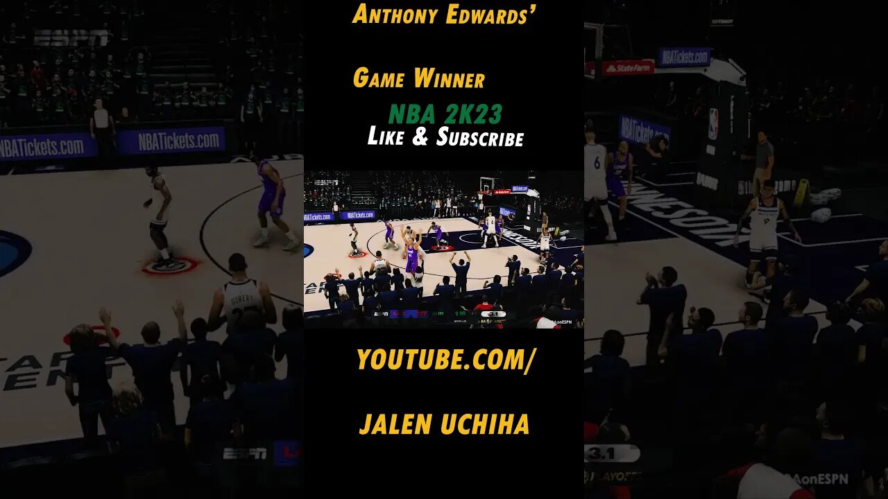 Anthony Edwards' Absolute Game Control #2023 #nba #2k23 #anthony edwards #jalen uchiha #shorts