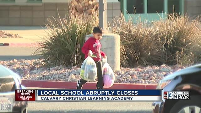 Las Vegas school abruptly closes