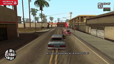gta san andreas fazendo missões e conversando bosta