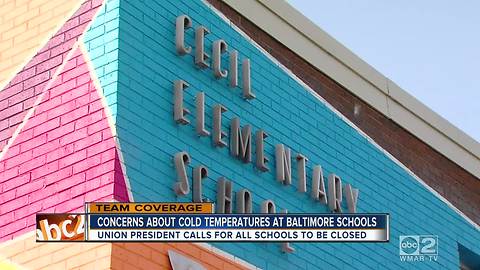 Union president calls for Baltimore city schools to close until heat issues addressed