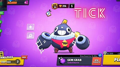 Game with a fighter TICK review of the game BRAWL STARS