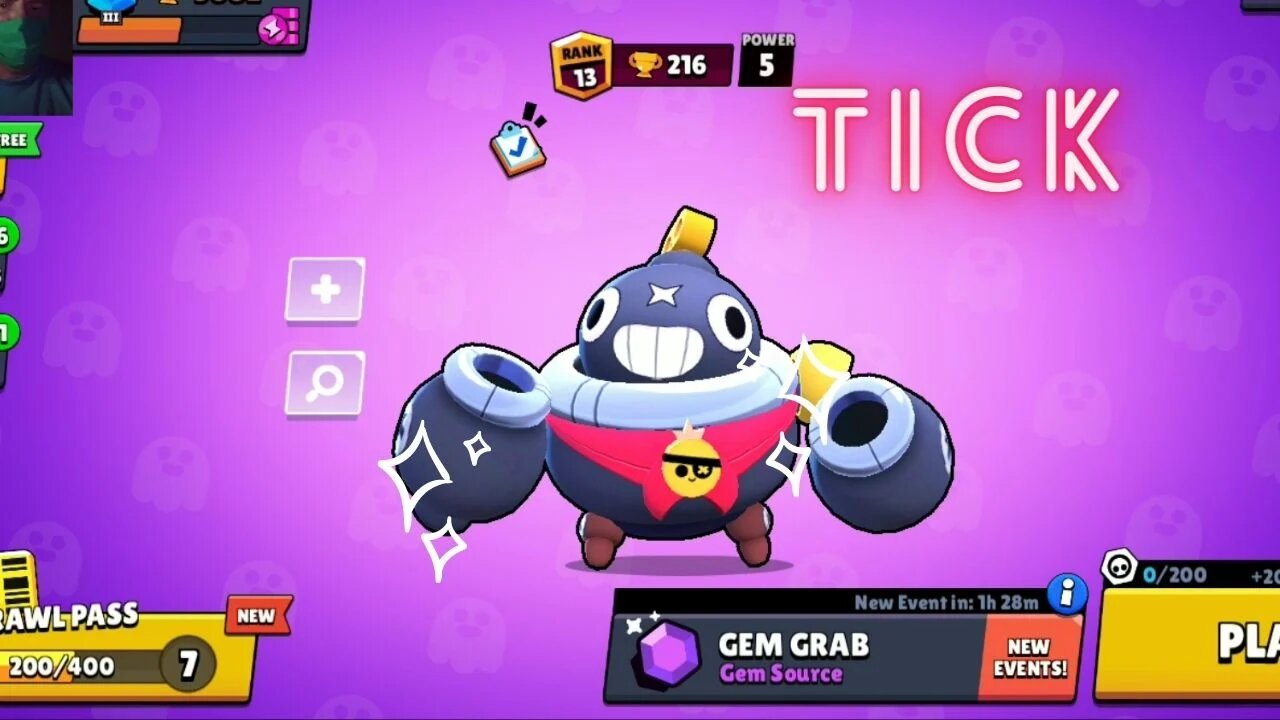 Game with a fighter TICK review of the game BRAWL STARS