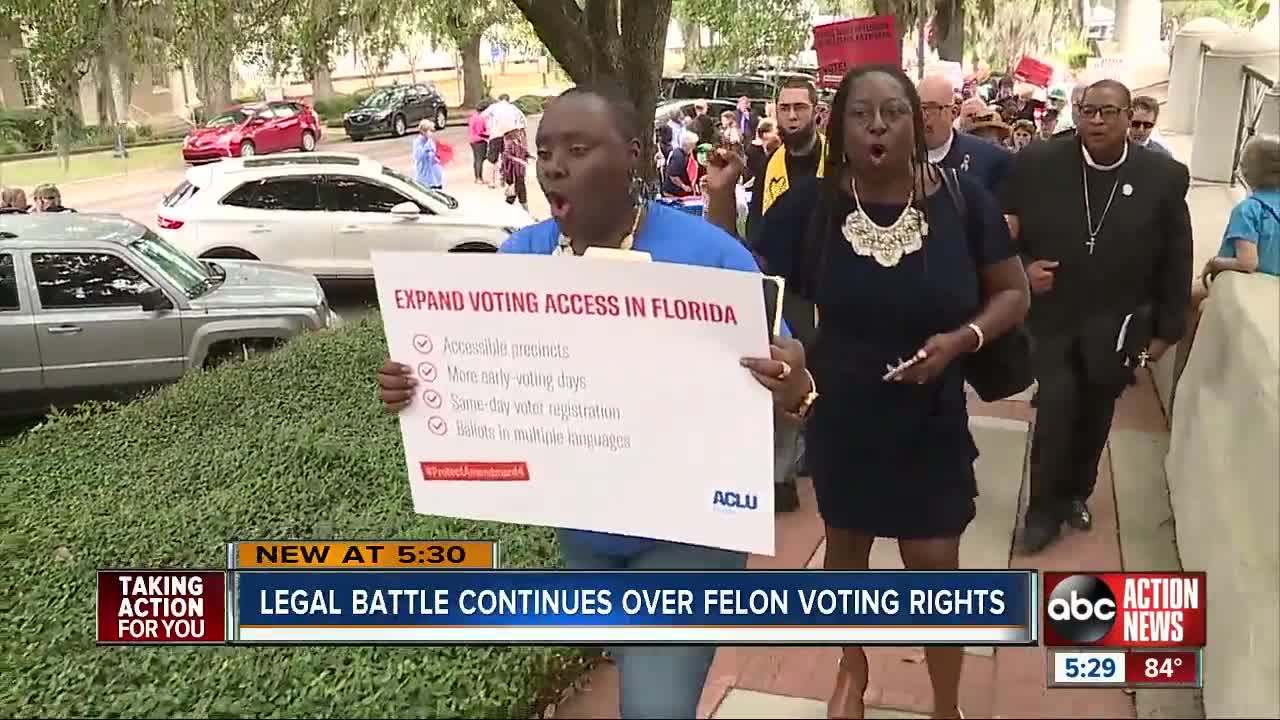 Legal battle continues over felon voting rights