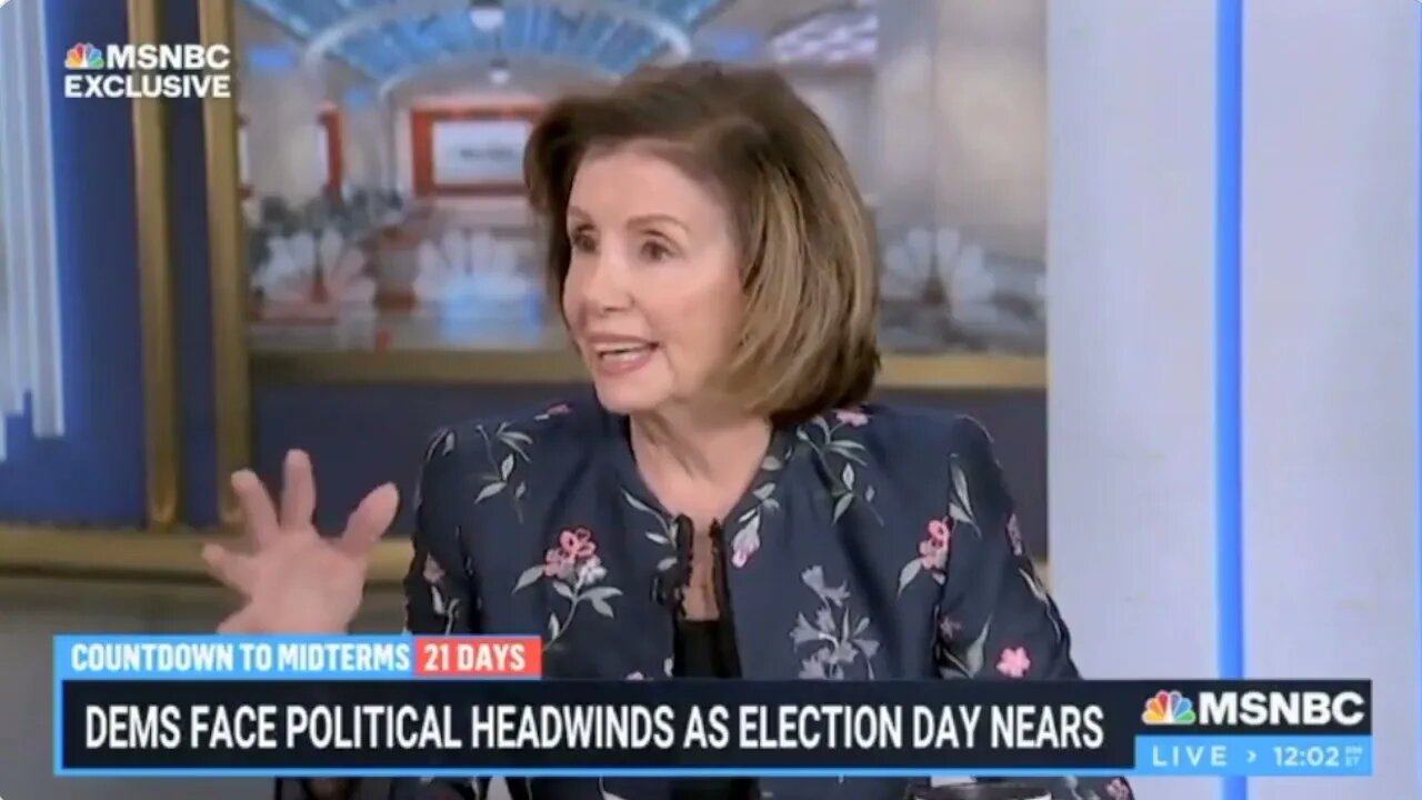 Would Nancy Pelosi be able to talk if she didn't have hands? Pelosi drunk on MSNBC #ultramaga #maga