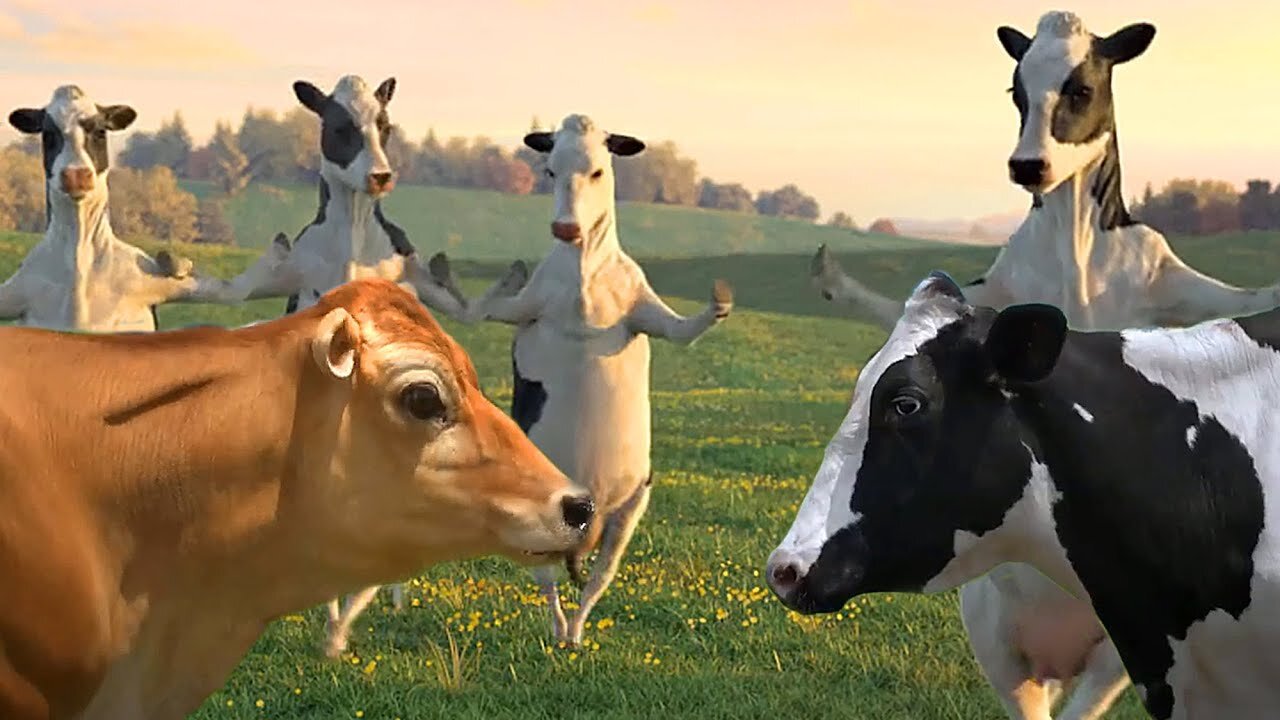 Funny Cow Attack on people compilations