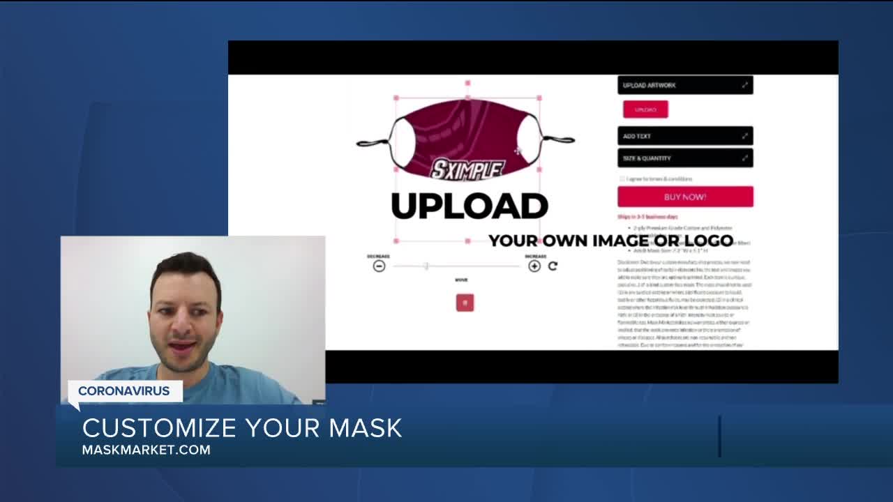 Customizing your own face mask with Mask Market