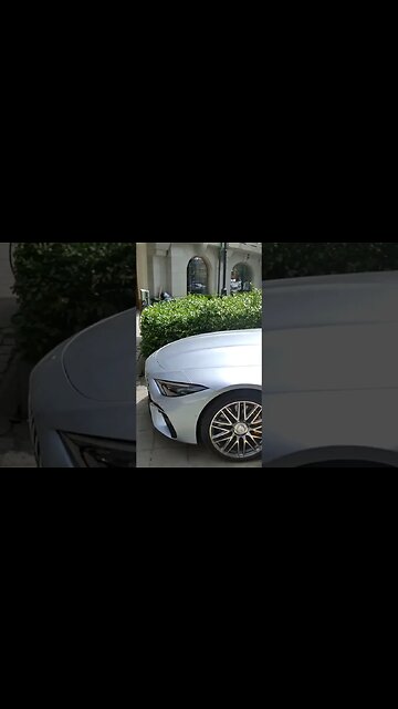 💥Nice Mercedes SL63 AMG in Silver looks great in Stockholm, Sweden. Shot with Ray-Ban Stories😎 #ray