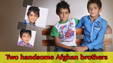 Two handsome Afghan brothers