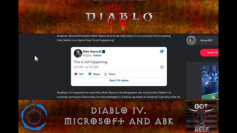 Diablo IV - Microsoft and ABK