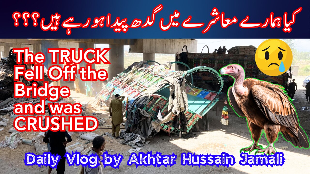 The TRUCK Fell Off the Bridge and was CRUSHED کیا ہمارے معاشرے میں گدھ پیدا ہو رہے ہیں؟