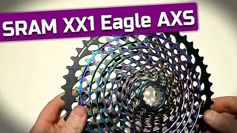 Rainbow 12spd Cassette - SRAM XX1 Eagle AXS 12 Speed 10-50t XG-1299 Cassette Feature Review & Weight