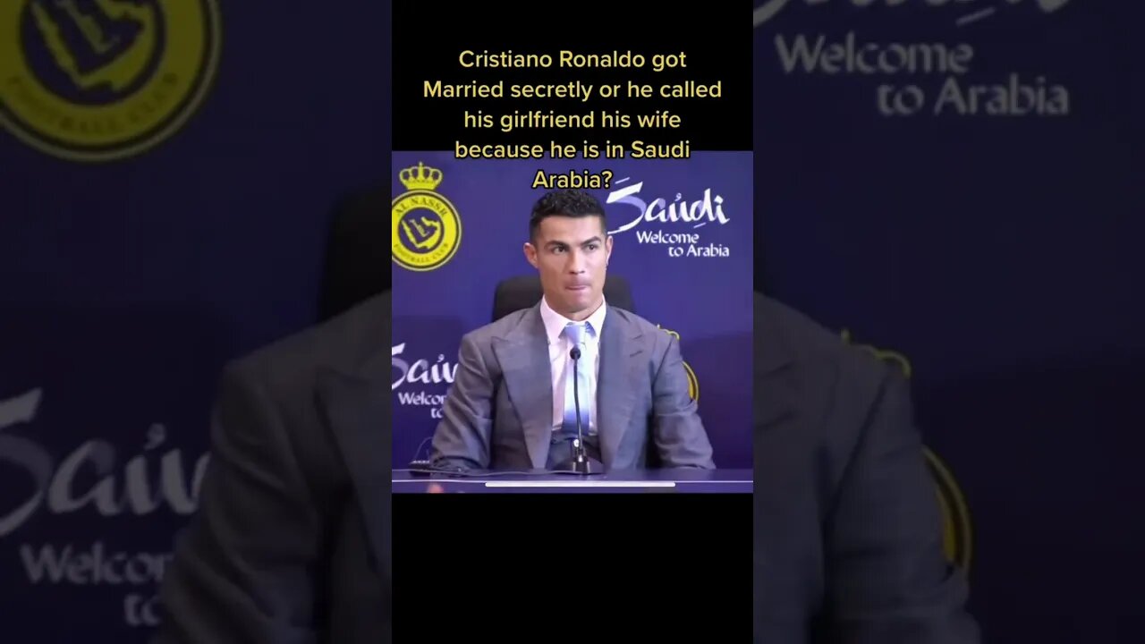 Ronaldo Got Married? #ronaldo