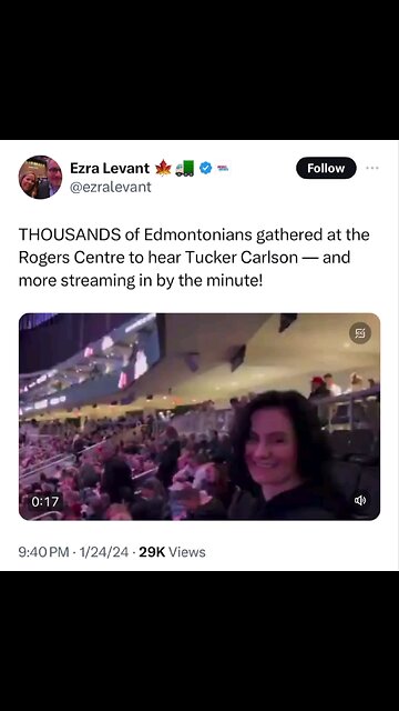Tucker speaking Truth to Power in Edmonton