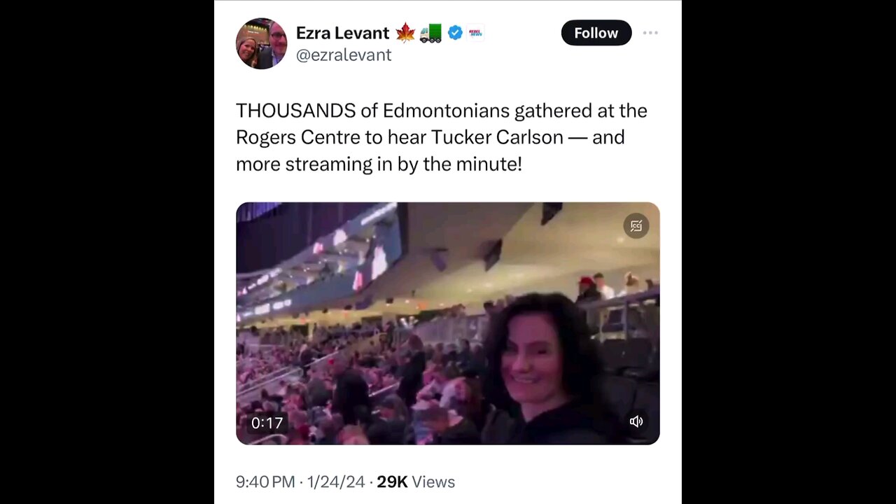 Tucker speaking Truth to Power in Edmonton