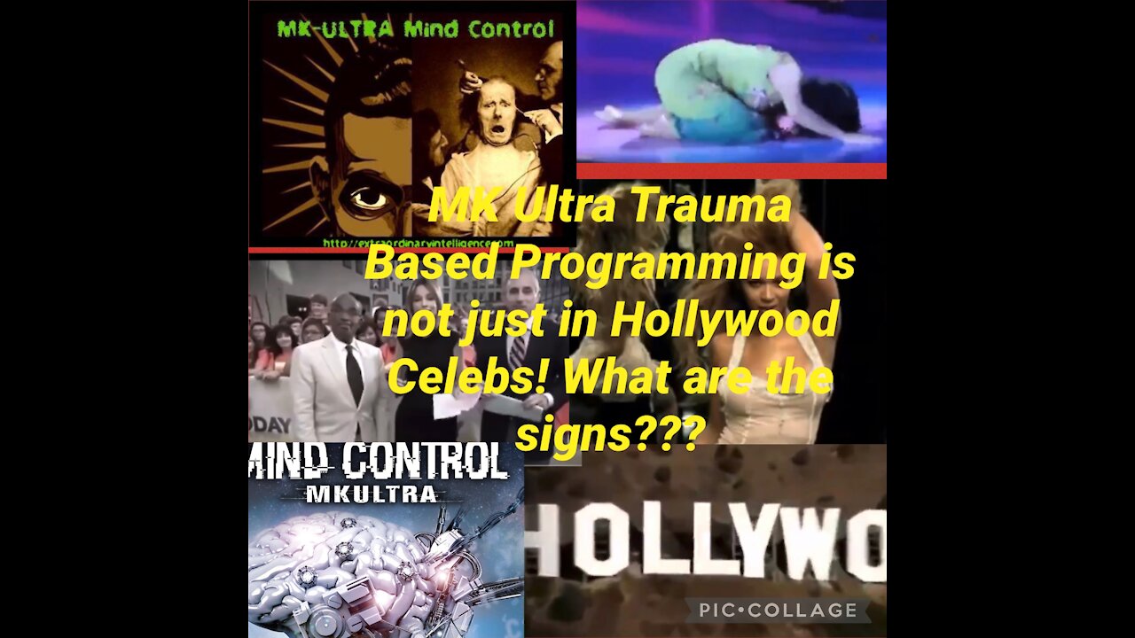 MK Ultra Trauma Based Mind Control: Signs and Symptoms to look for