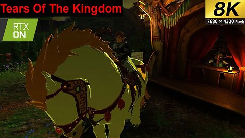 Legend Of Zelda Tears Of The Kingdom Giant white horse 8k 60fps Rtx