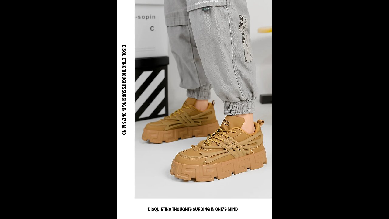 Vulcanized Sneakers Street Style Walking Shoes Thick Bottom Basketball Running Shoes