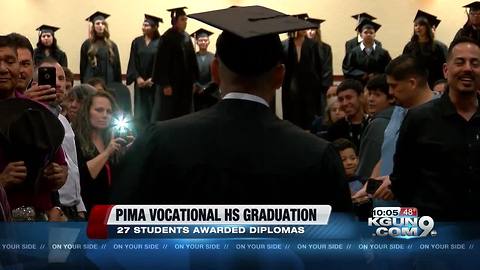 Pima Vocational High School awards 27 diplomas