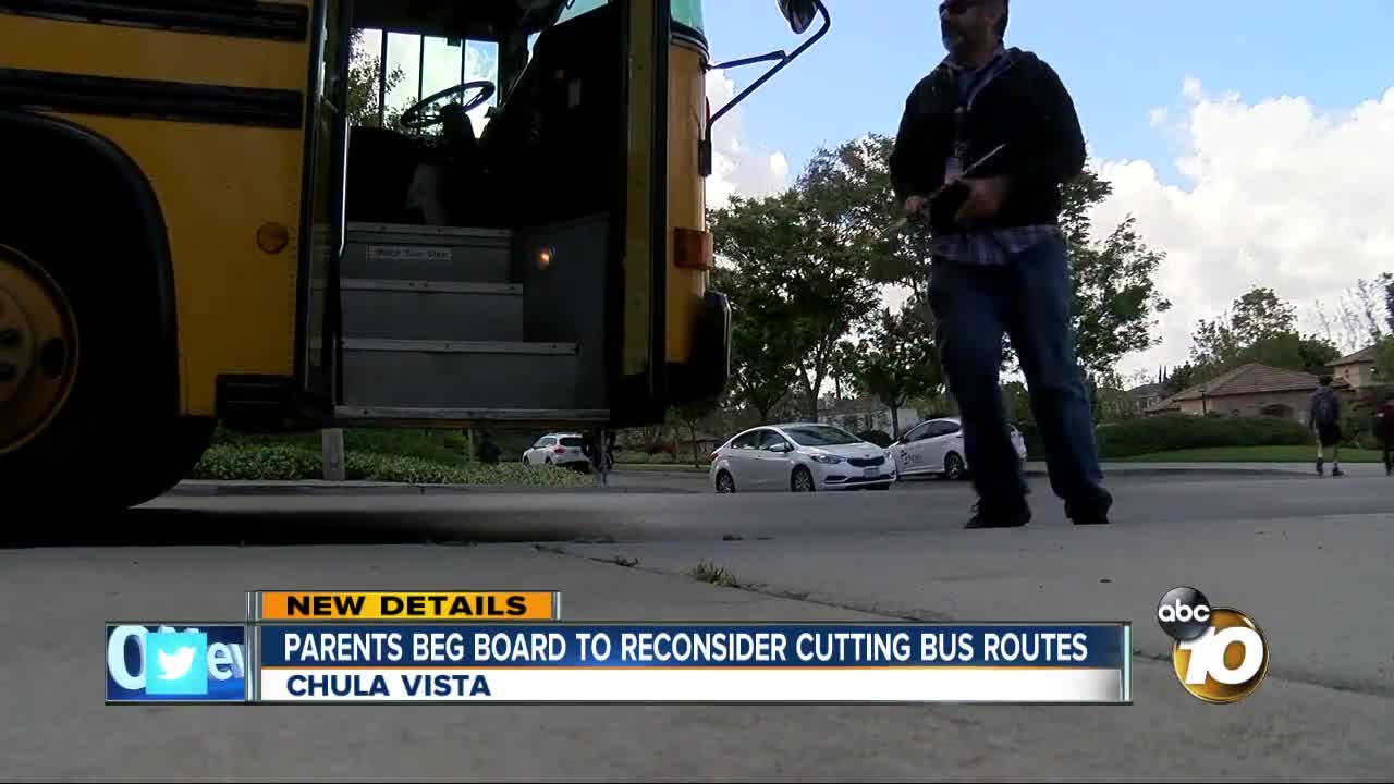 Parent beg board to reconsider cutting bus routes