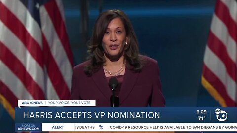 Harris accepts VP nomination, Obama criticizes Trump at DNC