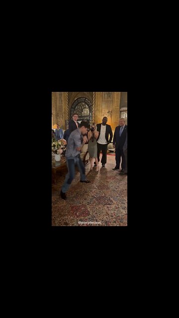 Ryan Garcia shadow boxing for Donald Trump at Mar-a-Lago !!!