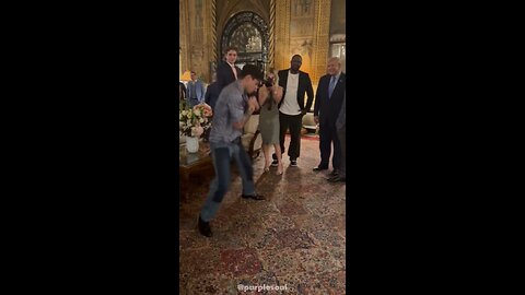 Ryan Garcia shadow boxing for Donald Trump at Mar-a-Lago !!!